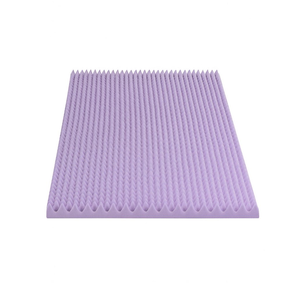 Memory Foam Mattress Topper | 5cm | Lavender Infused Egg Crate | King Single