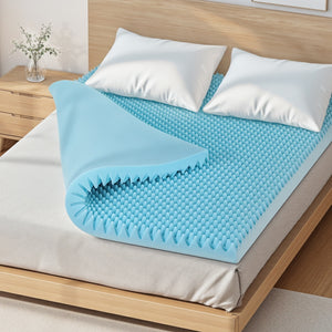 Egg Crate Gel Topper | 8cm | Memory Foam | Bamboo Cover | Double