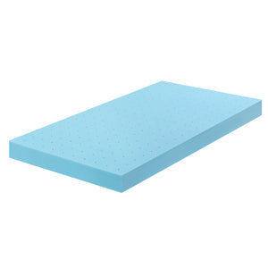 Memory Foam Mattress Topper 12cm | Cool Gel Bamboo Cover | King Single Size | Ventilated Foam Design
