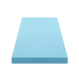 Memory Foam Mattress Topper 12cm | Cool Gel Bamboo Cover | King Single Size | Ventilated Foam Design