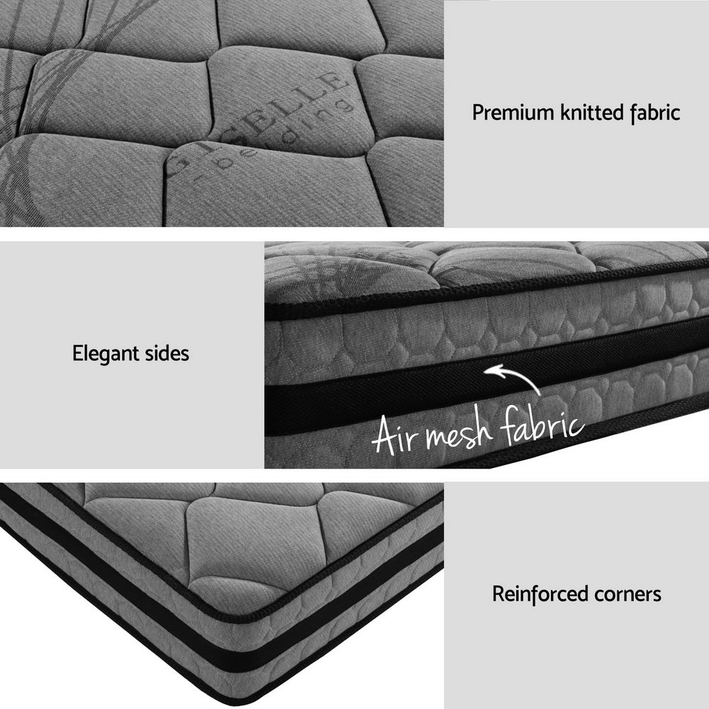 Artiss Metal Bed Frame | Double Size | Platform Base with Mattress