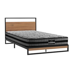 Artiss Metal Bed Frame | Single Size | Platform Base with Mattress