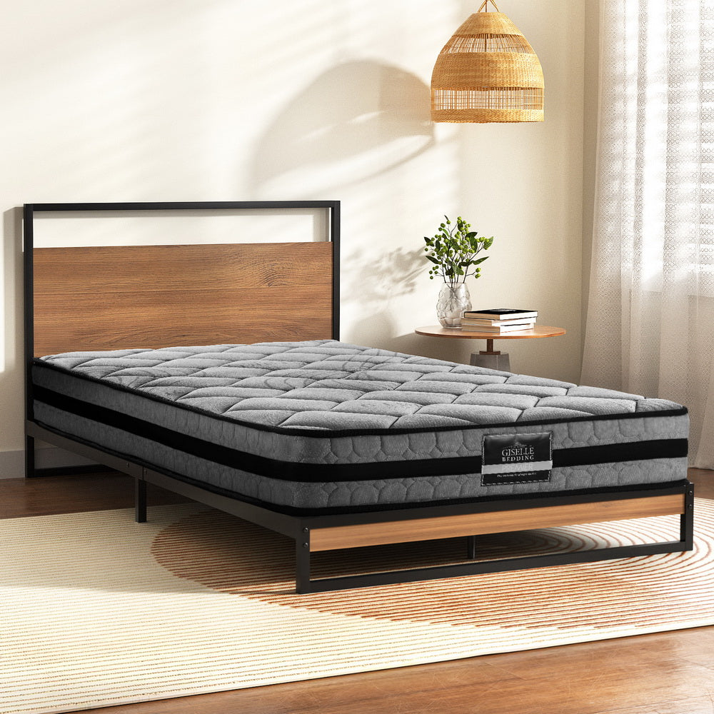 Artiss Metal Bed Frame | Single Size | Platform Base with Mattress