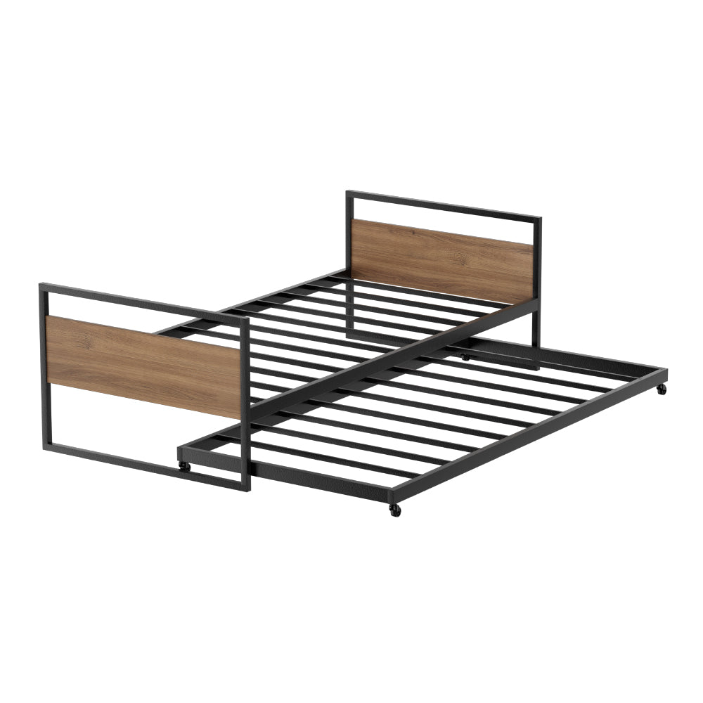 Bed Frame | 2x Single Size | Metal Trundle Daybed | DEAN