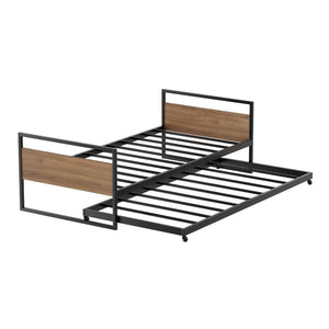 Bed Frame | 2x Single Size | Metal Trundle Daybed | DEAN