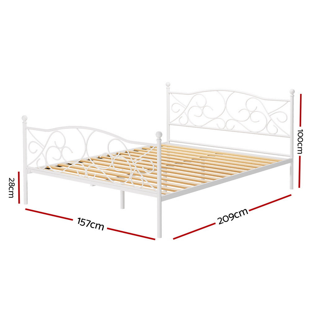 Queen Size Bed Frame | Metal Frame | GROA