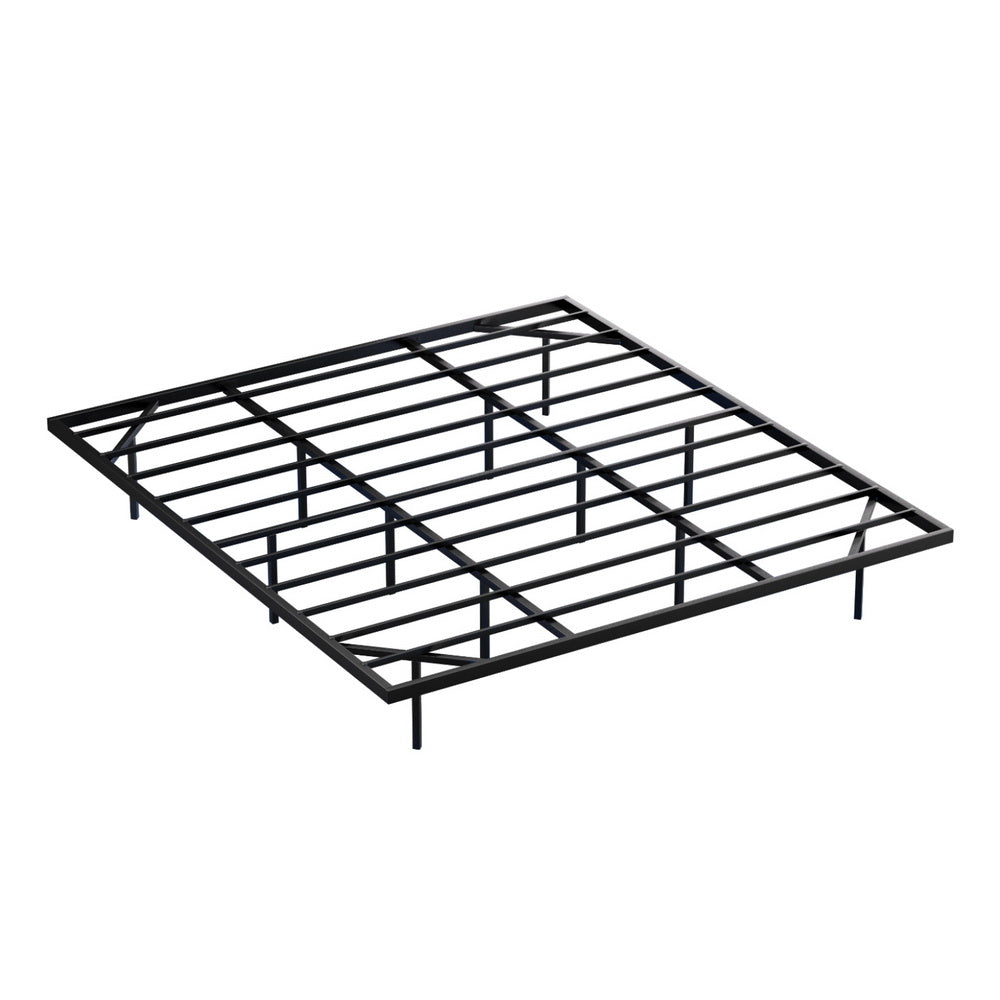 Artiss Bed Frame | King | Floating Metal with LED Lights | Tool-Free | 300KG Capacity
