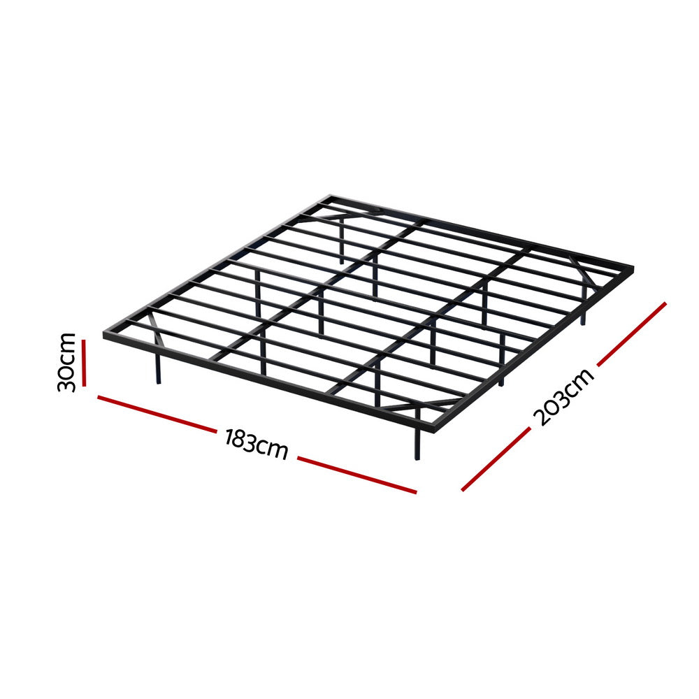 Artiss Bed Frame | King | Floating Metal with LED Lights | Tool-Free | 300KG Capacity