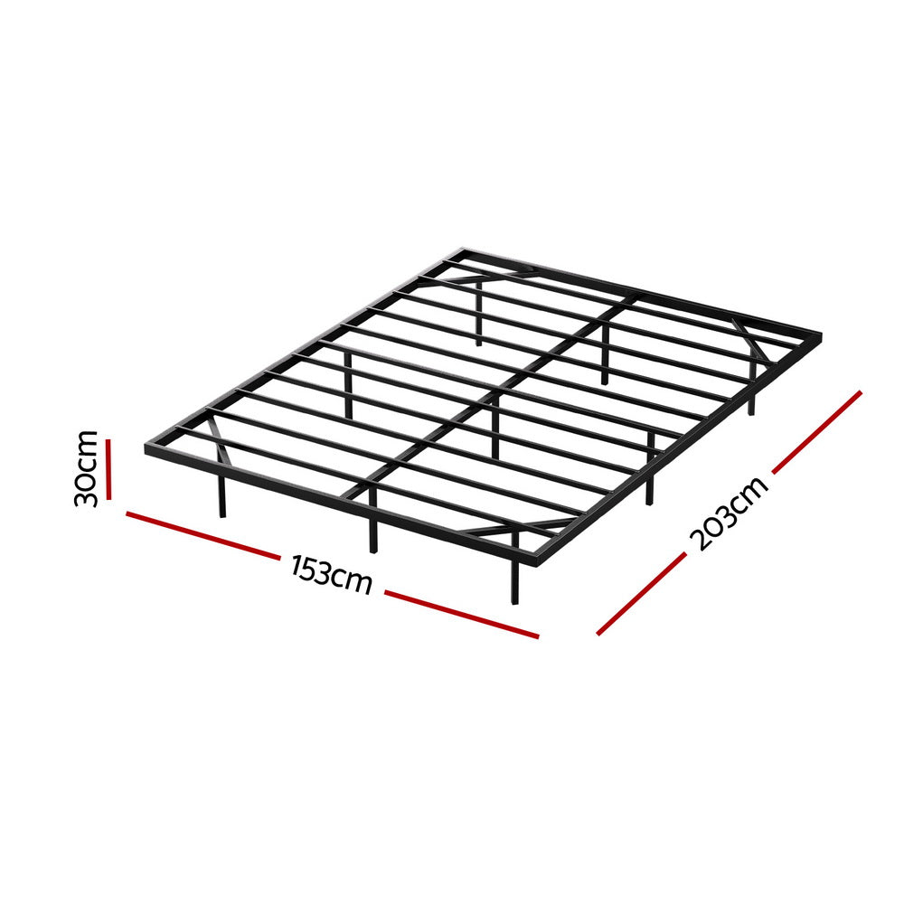 Artiss Bed Frame | Queen | Floating Metal with LED Lights | Tool-Free | 300KG Capacity
