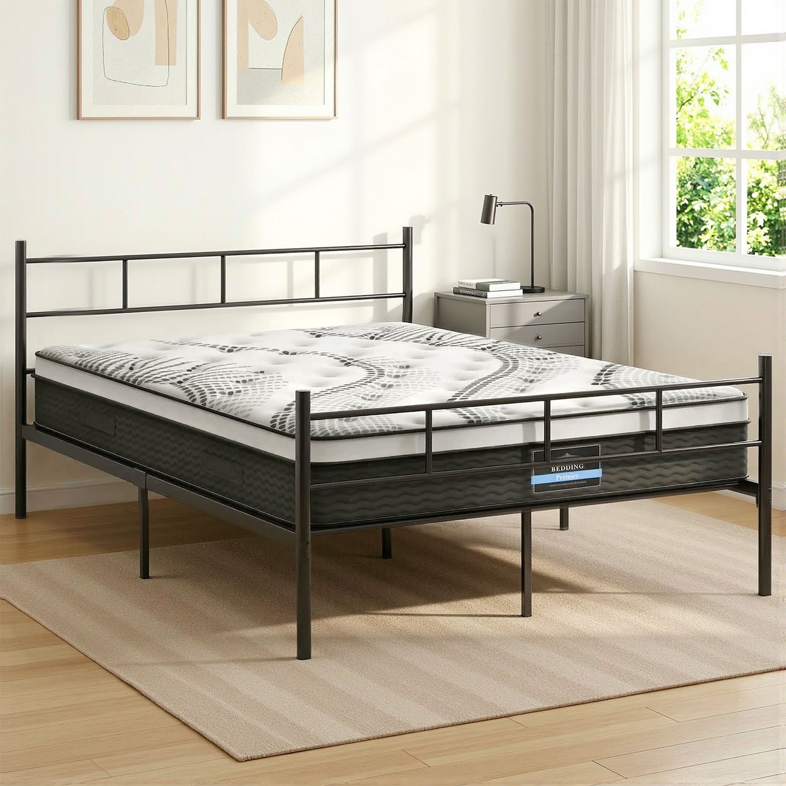Double Metal Bed Frame | Mattress Included