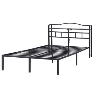 Artiss Bed Frame Queen Size with Charging Station WAVE