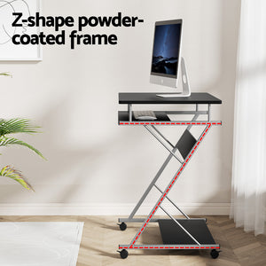 Artiss Office Set | Computer Desk + Chair | With Keyboard Shelf | Black