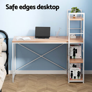 Computer Desk | Shelf | Oak | 120CM