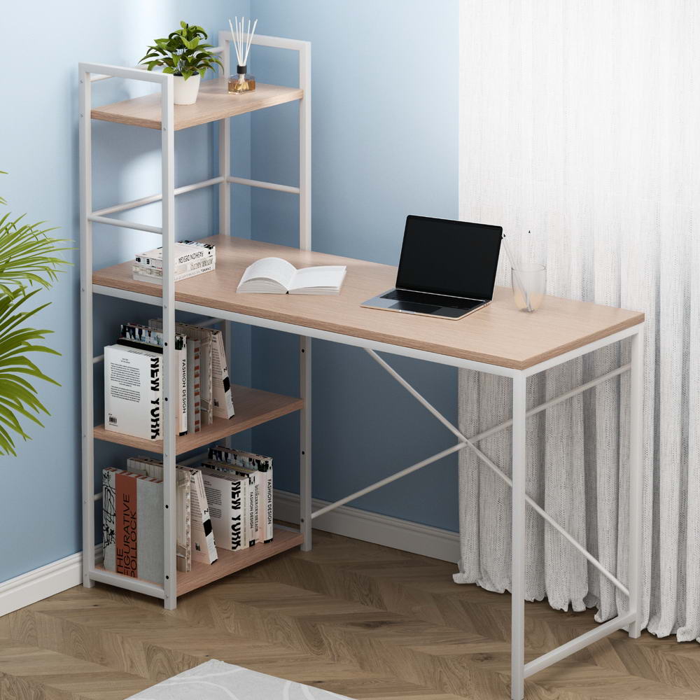 Computer Desk | Shelf | Oak | 120CM