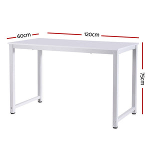 Artiss Computer Desk | Home Office | Study Table | White | 120CM