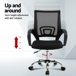 Artiss Office Set | Mesh Chair + Foldable Study Desk | Black