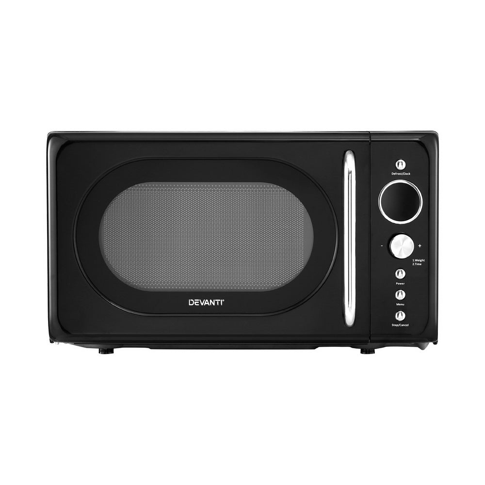 20L Microwave Oven | 700W, Black | Compact & Efficient