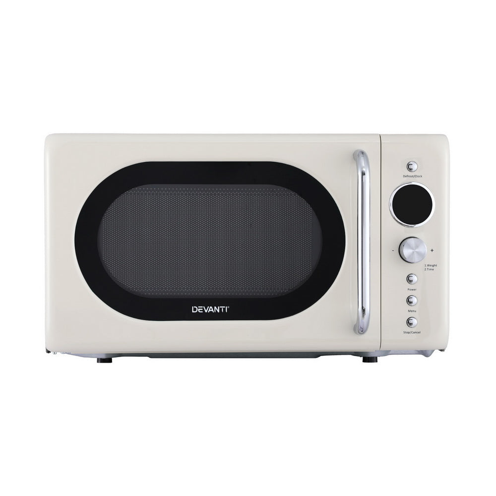 20L Microwave Oven | 700W, Cream | Compact & Efficient