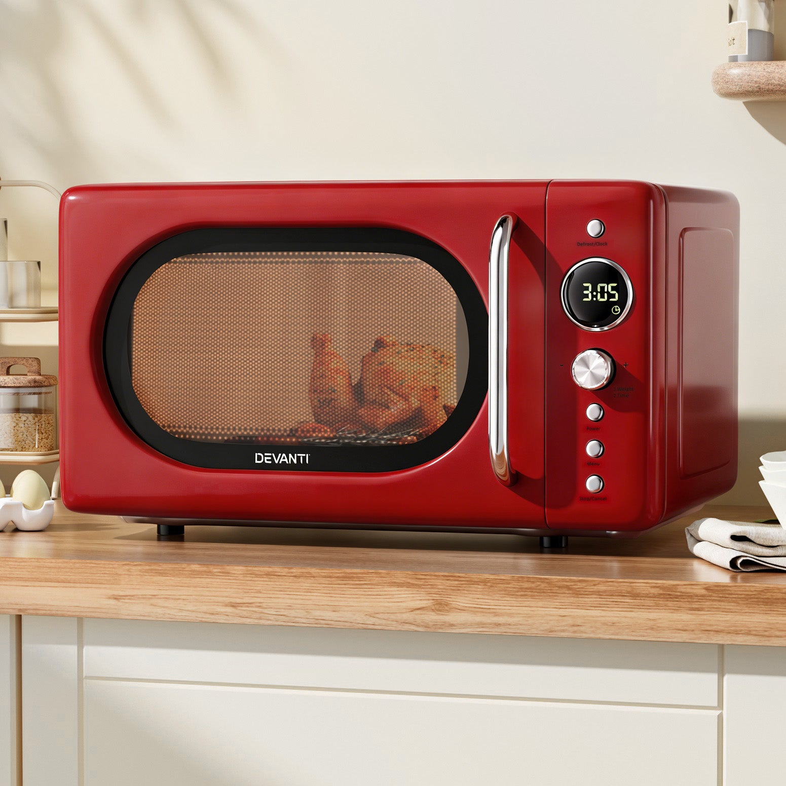 20L Microwave Oven | 700W | Red
