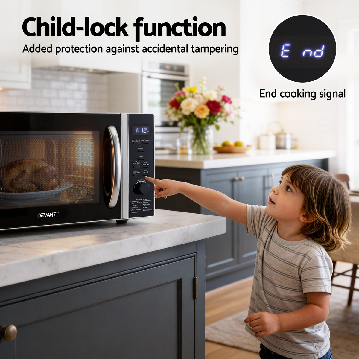 30L Microwave Oven | 4-in-1 | Air Fryer | Convection | Grill