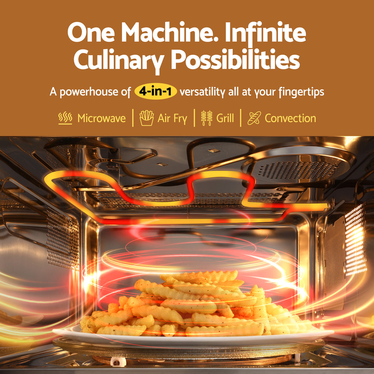 30L Microwave Oven | 4-in-1 | Air Fryer | Convection | Grill