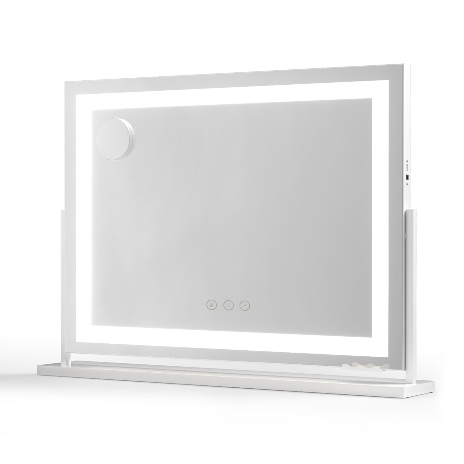 Makeup Vanity Mirror | 80x58cm | 360° Rotatable | Adjustable LED Light Strip