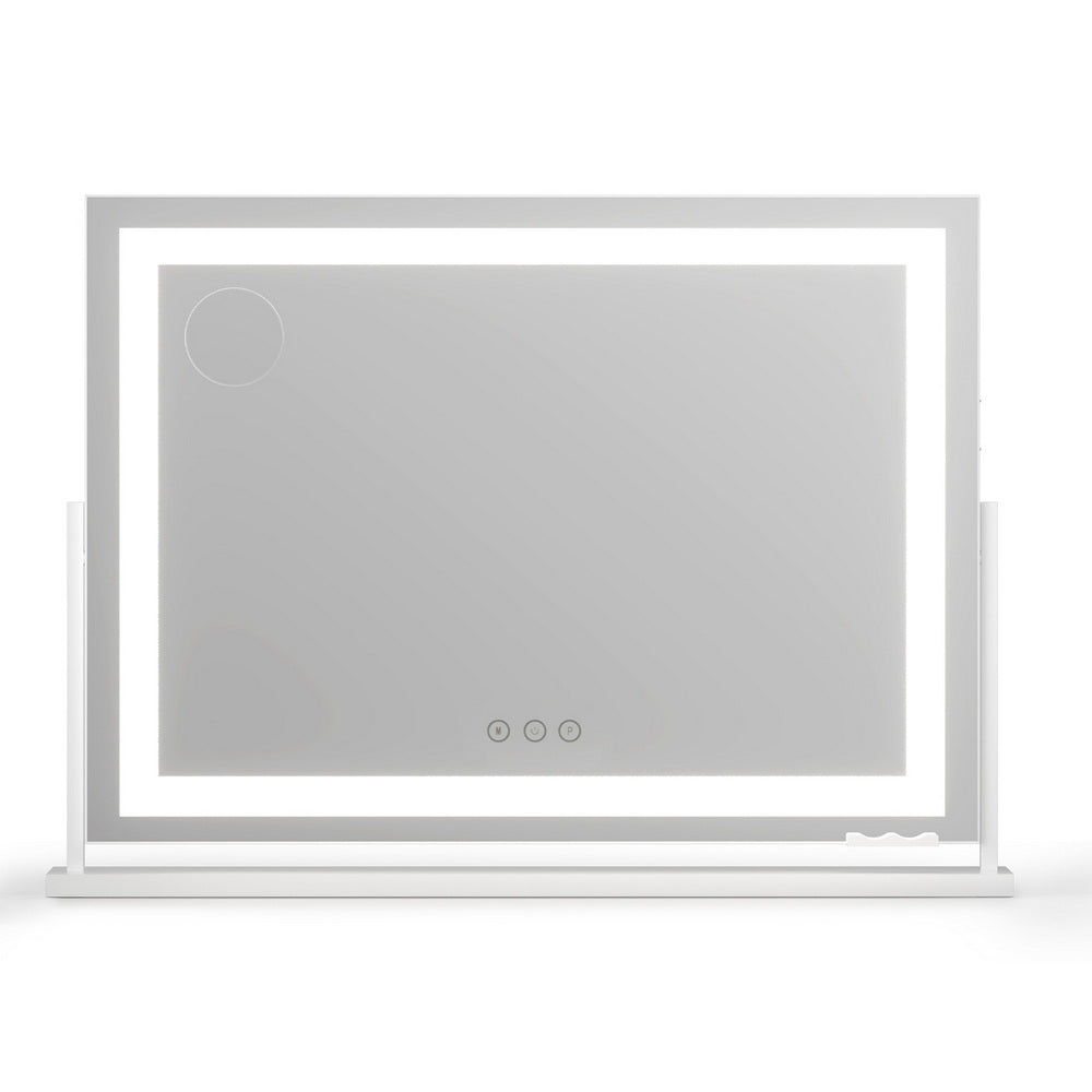 Makeup Vanity Mirror | 80x58cm | 360° Rotatable | Adjustable LED Light Strip