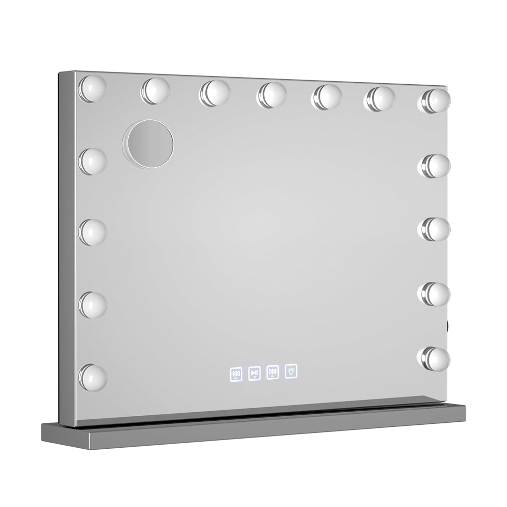 Bluetooth Makeup Mirror | 58x46cm | Hollywood Vanity Mirror with LED Light Wall