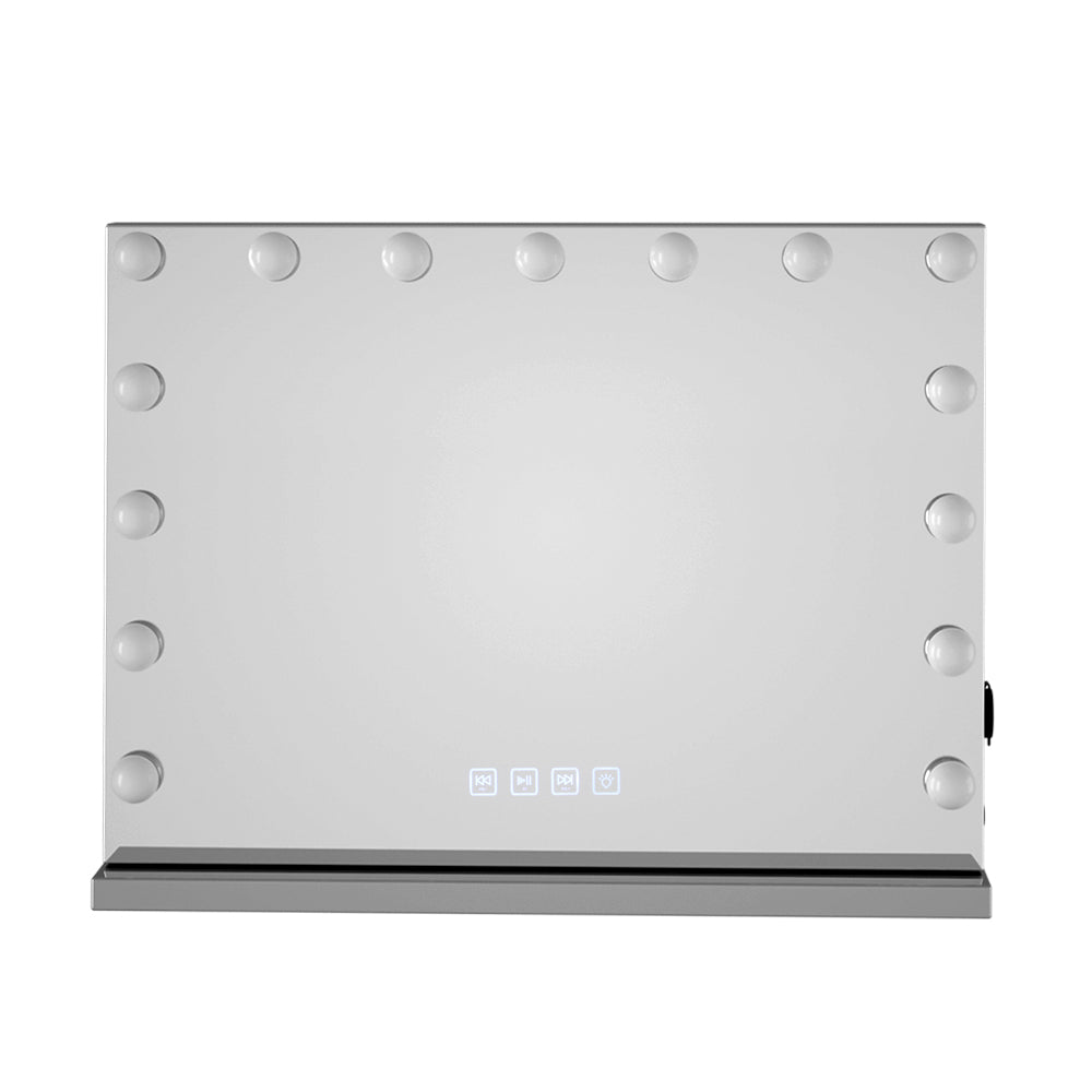 Bluetooth Makeup Mirror | 58x46cm | Hollywood Vanity Mirror with LED Light Wall
