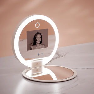 Compact Makeup Mirror | UV Camera for Sunscreen Test | Portable Travel Size