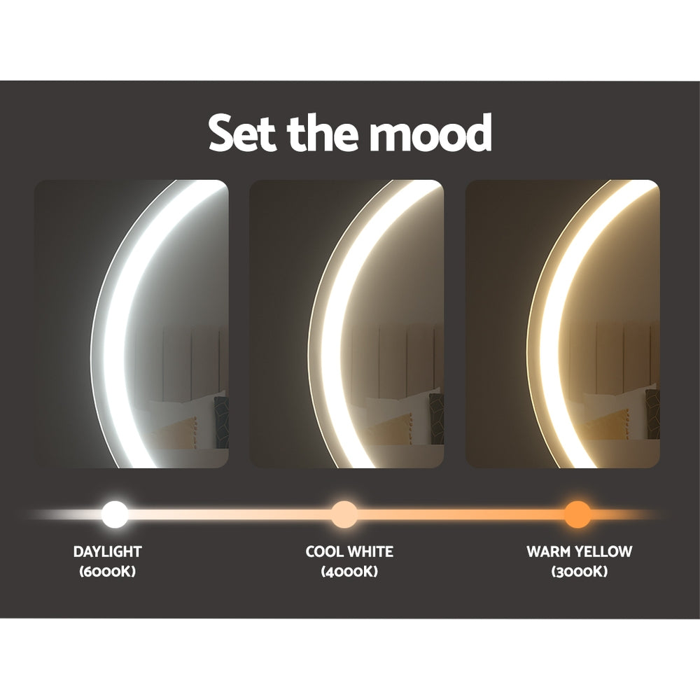 Embellir Makeup Mirror | 40x40cm | Hollywood Vanity with LED Light | Tabletop | Round