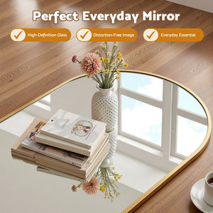 Arched Wall Mirror | 86x50cm | Vanity Home Decor