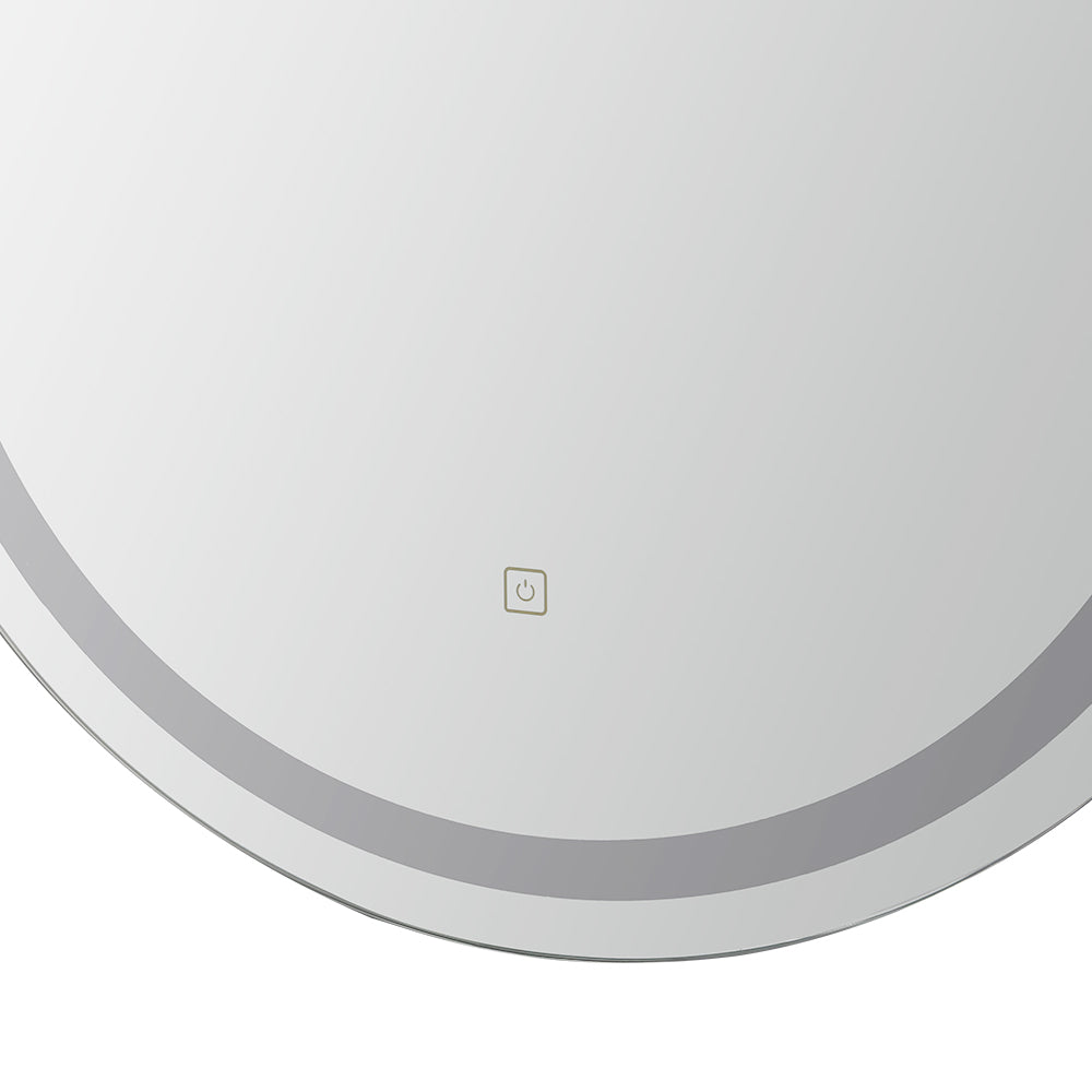 LED Wall Mirror | Oval Shape | 50X75CM | Bathroom Decor | Vanity Light