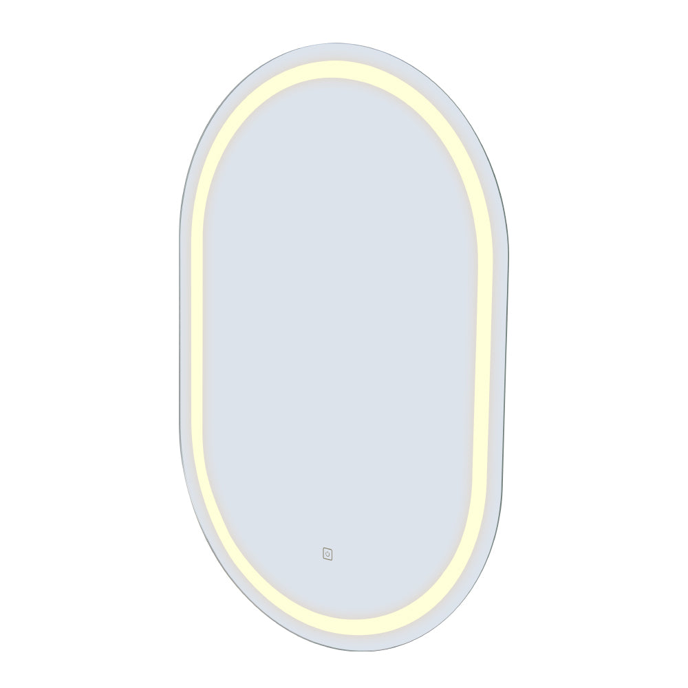 Embellir LED Wall Mirrors | 2 Pack | 50x75cm Oval Vanity | Bathroom Decor
