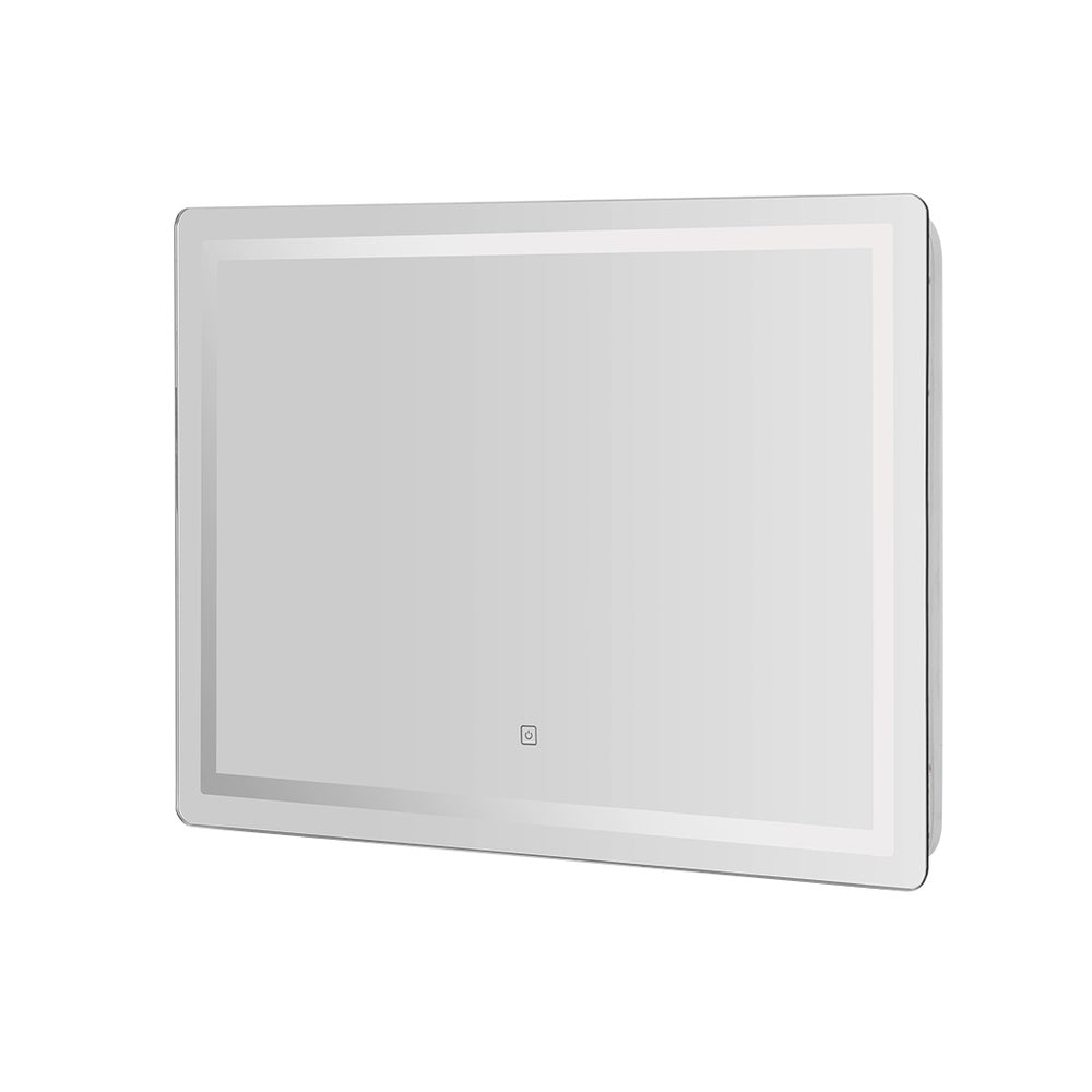 Wall Mirror | 100X70CM | With LED Light | Bathroom Home Decor | Round Rectangle