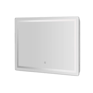 Wall Mirror | 100X70CM | With LED Light | Bathroom Home Decor | Round Rectangle