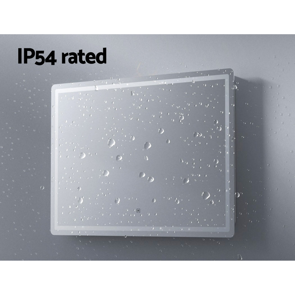 Wall Mirror | 100X70CM | With LED Light | Bathroom Home Decor | Round Rectangle