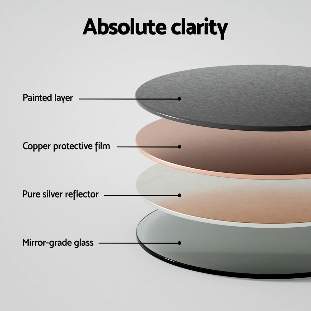 Wall Mirror | Wooden Makeup | 80cm