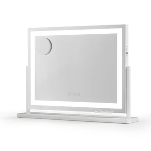 Makeup Mirror | 58x46cm | 360° Rotatable | LED Light Strip Adjustable