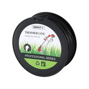 Trimmer Line 100m | Whipper Snipper Cord 3.0mm | Star Nylon String | Black