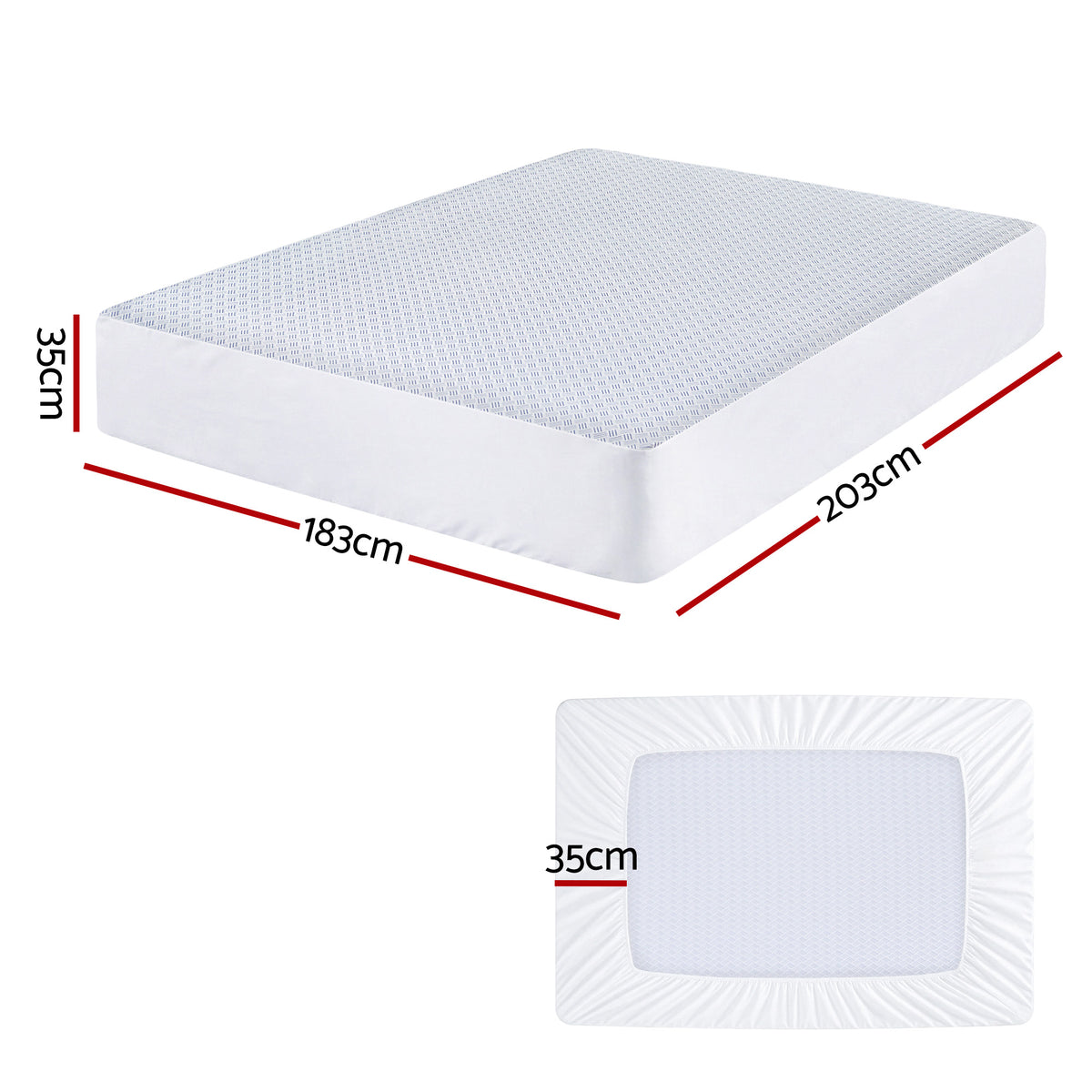 Waterproof Cooling Mattress Protector | Deep Pocket | King