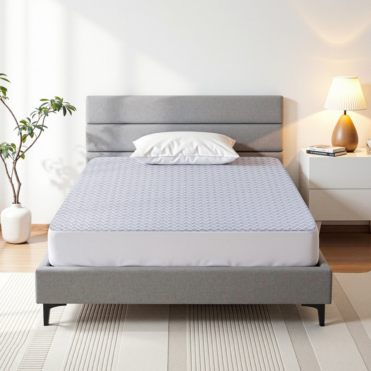 Cooling Mattress Protector | Waterproof Deep Pocket | King Single
