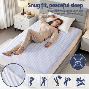 Cooling Mattress Protector | Waterproof | Deep Pocket Fitted | Single