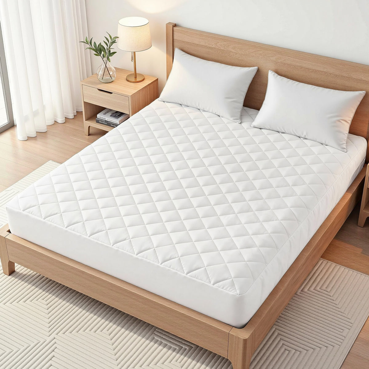 Waterproof Mattress Protector | 100% Cotton Quilted | King