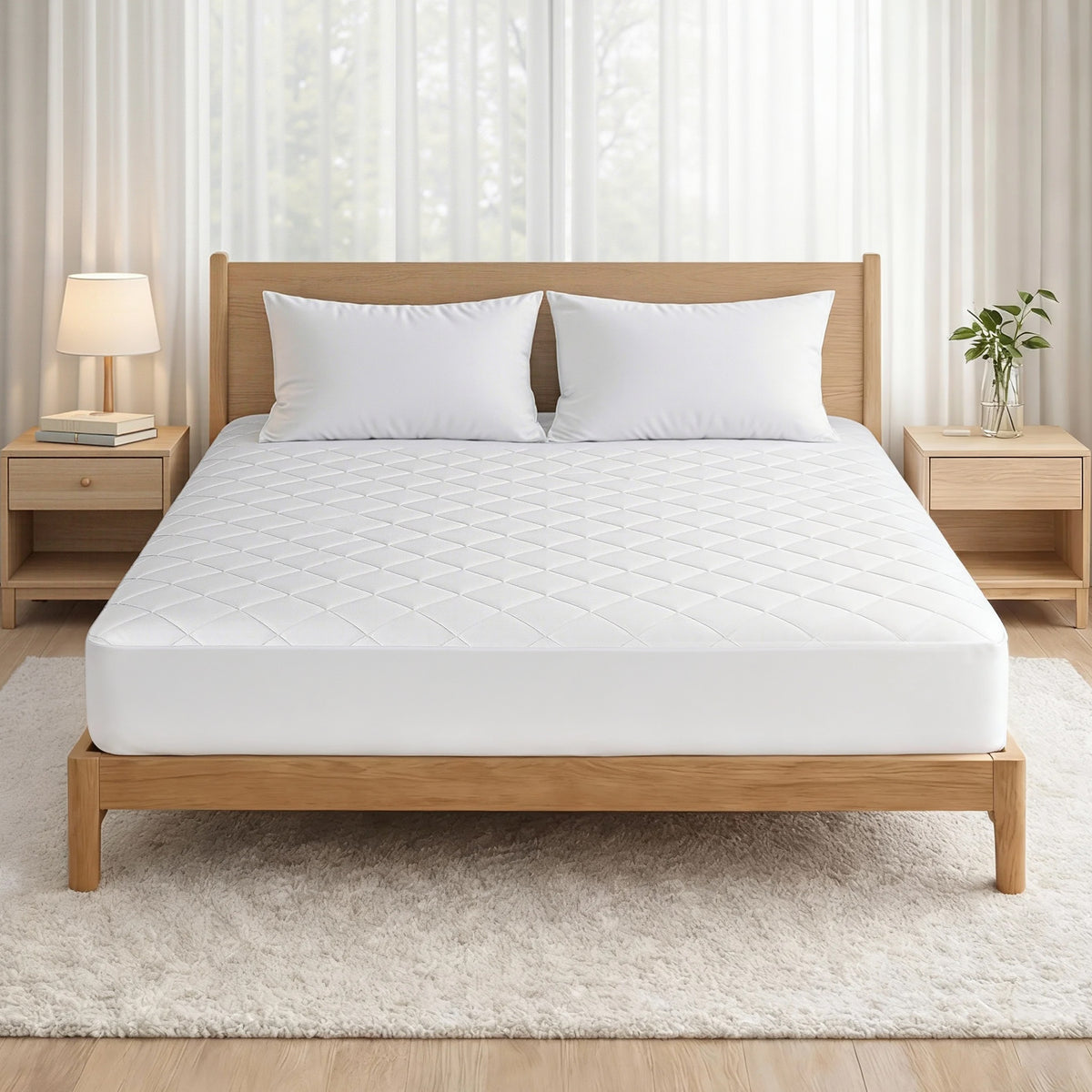 Waterproof Mattress Protector | 100% Cotton Quilted | King
