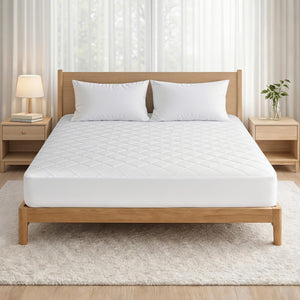 Waterproof Mattress Protector | 100% Cotton Quilted | King