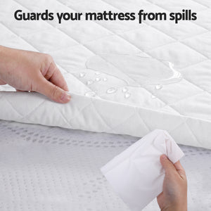 Waterproof Mattress Protector | 100% Cotton Quilted | King Single