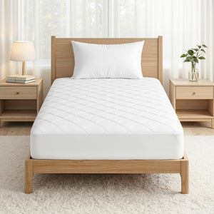 Waterproof Mattress Protector | 100% Cotton Quilted | King Single