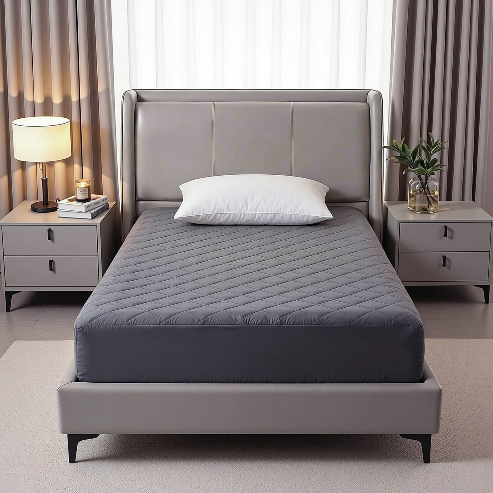 Water-Resistant Mattress Protector | Microfibre | 35cm Deep | 360° Fit | Single