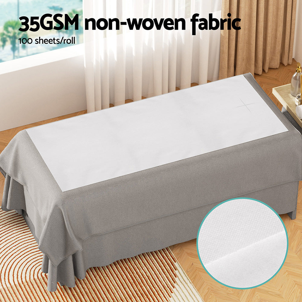 Zenses | 80cm X 200cm | Massage Table Cover | 2 Rolls | 100 Pieces